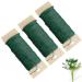 3 Pack Floral Wire -118 Yards 22 Gauge (Green) Flexible Wire Paddle Wire for Crafts Christmas Wreaths Tree Garland and Floral Flower Arrangements
