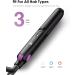 Mini Ceramic Flat Iron 0.7 Inch - Portable Hair Straightener for Short Hair Curls & Bangs | Adjustable Temperature Dual Voltage Travel Pouch - Purple - Buy Online on GoSupps.com