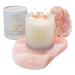 Serenity Crystals Candle Infused with Crystals (Rose Quartz/Tropical Blush) Rose Quartz / Tropical Blush