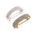 Crystal Hair Clips Barrettes Slides Grips for Women Sparkly Rhinestone Hair Accessories Crystal Hairpins for Everyday Wear Prom Party Ponytail Holder Women Girls Birthday Gift (Silver+Gold)