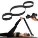 Laufe - Stretch band Stretching - YogaGurt for Yoga Pilates & Fascia Training - A total of approx. 75cm long - 3.8cm wide - Dehnhilfe + sustainable pain therapy & bottleneck stretching - 3 rings black
