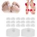 Filfeel Magnetic Toe Rings - 10 Pairs Silicone Weight Loss Patch for Women - Highly Elastic & Soft - Transparent White - Buy Online on GoSupps.com