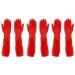 3 Pairs Heavy Duty Rubber Gloves with Extra Long Cuffs Durable Kitchen Gloves with Non-slip Grip Car Washing Gloves Suitable for Dish washing Household Cleaning Gardening Size S 3 S