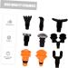 Outanaya 9-Piece Massage Head Set | Replacement Fascia Accessories & Tools for Percussion Massage Devices - Buy Online on GoSupps.com