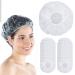 16-Pack Clear Disposable Shower Caps - Home & Hotel Use | Elastic Plastic Bath Hair Protection - Buy Online on GoSupps.com