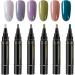  Generisch Set of 6 gel nail pens - Quick drying - 6 colors - No UV nail polish accessories - For professional manicures - Buy Online on GoSupps.com