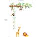 DECOWALL DW-1402 Little Monkeys Tree and Animals Height Chart Kids Wall Stickers Wall Decals Peel and Stick Removable Wall Stickers for Kids Nursery Bedroom Living Room Animal Height Chart - Buy Online on GoSupps.com