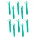 Vakly Denture Brush Pack of 10 - Firm Bristled Brushes for Cleaning Dentures, Retainers, False Teeth, Clear Braces - Individually Bagged - Buy Online on GoSupps.com
