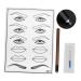 DRESSOOS Embroidery Kit Practice Skin Kit Suite Manual Pen Coffee