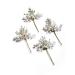 Vogue Hair Accessories Handmade Hair clip Hair Pin Hair Accessories Juda Pin Bun Pin (White_Handmade_Medium_Size_Set_4)