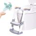 Potty Training Seat with Step Stool Ladder - Gentle Monster Toddler Toilet for Boys Girls - Foldable & Comfortable Chair with Anti-Slip Pad (Grey) - Buy Online on GoSupps.com