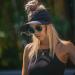 Women's Foldable Wide Brim Sun Visor Hat - Black | Packable Ponytail Beach Hat with UV Protection - Buy Online on GoSupps.com