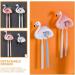 Cabilock 8 STK Flamingo Toothpaste & Toothbrush Holder - Bathroom Wall Organizer & Sterilization Rack | Automatic ABS Bathroom Decor - Buy Online on GoSupps.com