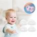 Buy All Silicone Pacifiers | Two-Tone Liquid Silicone Baby Pacifiers for Sleeping & Play | Comfortable Clear One Size - Buy Online on GoSupps.com