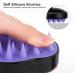Atiyoo Hair Scalp Massager - Soft Silicone Shampoo Brush for Hair Care Growth & Relaxation | Black - Buy Online on GoSupps.com