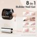 Modelones 8-in-1 Gel Nail Polish Builder Neutral Nude Brown 15ml - Nail Strengthener, Extension Gel, Base & Glue Gel in Bottle - Pack of 1 - Buy Online on GoSupps.com