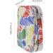 Katech Portable Empty Crochet Hook Case with Web Pocket - Travel Storage Bag Organizer for Crochets and Knitting Accessories (Line Pattern) - Buy Online on GoSupps.com