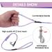 Giantree Cat Harness with Leash and Collar Set Adjustable H-shaped Kitten Harness Escape Proof Harness Glow in The Dark for Kitty Outdoor Walking (Gradient Purple) - Buy Online on GoSupps.com