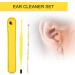Ear Cleaner Set Durable Easy To Carry Spring Ear Spoon Set for Home(yellow) - Buy Online on GoSupps.com
