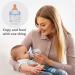 Nouri Glass Baby Bottle 3 oz Purple - Silicone Sleeve for Newborns | Closer to Breastfeeding | Infant Feeding Solution - Buy Online on GoSupps.com