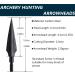Huntingdoor Traditional Broadheads 12Pcs - Screw-in Solid Metal Archery Arrow Tips - TYPE 3 120Grain - Buy Online on GoSupps.com