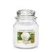 Yankee Candle fragrance candle in the glass (medium -sized) |Camellia Blossom |Burning time up to 75 hours |Garden Hideaway Collection Medium -sized in the glass of Camellia Blossom