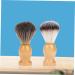 Frcolor Professional Wooden Razor Brush - 2-St Hair Cutting & Shaving Brush for Men | Hair Removal & Cleaning Tool Gift - Buy Online on GoSupps.com