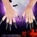 10Pcs Cosplay Fake Nails Witch Nails Realistic Terrible Horror Decorative Claws Halloween Nails Witch Decorations Halloween Props for Festival Black - Buy Online on GoSupps.com
