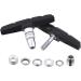 Hotop V Bike Brake Pads - 2 Pairs with Hex Nuts & Spacers | 70mm Black Bicycle Brake Blocks Set - Buy Online on GoSupps.com