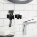 Linkidea Wall-Mounted Razor Holder - 2 Packs Self-Adhesive Bathroom Storage for Men - Practical Shaving Stand in Black - Buy Online on GoSupps.com