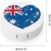 Australia Retro Heart Flag Contact Lens Travel Kit - Portable Cute Contact Box with Mirror for Daily Use & Outdoor Adventures - Buy Online on GoSupps.com