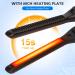 AmoVee Mini Pencil Flat Iron - Small Hair Straightener for Short Hair & Pixie Cuts with Digital Temp Control - Dual Voltage - Black - Buy Online on GoSupps.com