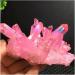 Stone Crafts Rose Flame Aqua Aura Quartz Crystal vug Rainbow Titanium Bismuth Silicon Cluster Reiki Crystals - Buy Online on GoSupps.com