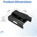 A1C Insulin Pump Case - Holder for T-Slim Diabetes Pump - No More Broken Clips - Positive Lock & Hinged Clip to Improve Reliability - Rotate 360 Degrees - Program Refill & Recharge without Removing Black - Buy Online on GoSupps.com
