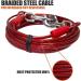 BV Pet Tie Out Cable for Dogs | Up to 250lbs | 30ft | Red - Buy Online on GoSupps.com
