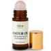 VeraNua Castor Oil with Rose Quartz Roller Made with Organic Castor Oil 100% Pure Cold-Pressed & Hexane-Free | Ideal For Hair Lashes Brows Skin (50ml)