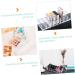 STOBAZA Acrylic Display Risers Acrylic Eyeshadow Organizer Storage Holder Makeup Box Lip Gloss 25x9cm Transparent Color - Buy Online on GoSupps.com