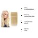 Buy Real Hair Clip-In Extensions | 25cm 5Clips Thick 7A Bleach Blonde - Soft Human Hair - Buy Online on GoSupps.com