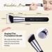 DUcare 3Pcs Kabuki Makeup Brush Set for Foundation, Contour, Concealer, Blush, Bronzer - Black - Buy Online on GoSupps.com