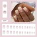 RTKHFZE Gradient Nude White Rhinestone Square Press on Nails - 24PCS - Buy Online on GoSupps.com