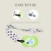Dodo Babies Pacifier Clip Set - 4 Clips with Binky Case | Universal Holder for Pacifiers, Teethers, Car Seats | Blue/Teal Prints for Boys and Girls - Buy Online on GoSupps.com