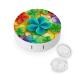 Contact Lens Case Rainbow Circle Shamrock Print Plastic Contact Lens Case contact Lens Care Box ontact Lens Travel Box