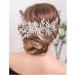 Hair Accessories Bridal Vintage Silver Full Rhinestones Big Hair Comb Bridal Shinny Pearls and Crystals Comb Headpiece Bridal Hair Piece Wedding Head Piece (Color : Rose gold) - Buy Online on GoSupps.com