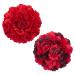 Bofunx 2-Piece Red Flower Hair Clips | Elegant Hair Jewelry for Parties Weddings Halloween & Masquerades - Buy Online on GoSupps.com
