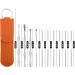 Layhou Ear Wax Remover Kit - 10Pcs Stainless Steel Earpick Set for Earwax Removal with Storage Pouch - Black - Buy Online on GoSupps.com