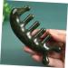 Jade Scalp Massager & Acupuncture Comb | Wood Gua Sha Tool for Head Massage | 3D Tablets 11.50x4.50cm Green - Shop Internationally - Buy Online on GoSupps.com