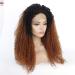 High Temperature Silk Wig Set - Black and Brown Mixed Color Lace Front Chemical Fiber Wig for International Shipping - Buy Online on GoSupps.com
