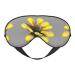 SSIMOO Yellow Gray Flower Soft Sleep Eye Mask Female Breathable Eye Patch Perfect for Travel and Relaxation Black