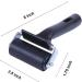 2.5 Inch Rubber Roller Paint Brayer - Heavy Duty Steel Frame Art Craft Tool for Anti Skid Tape & Construction Tools - Ideal for Print, Ink, and Stamping - Black - Buy Online on GoSupps.com