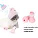 GAPZER Anti-Scratch Cat Shoes - Pet Grooming Supplies for Kitty Paw Protection in Pink - Buy Online on GoSupps.com